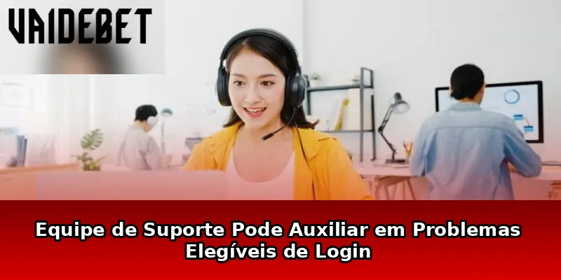Equipe de Suporte Pode Auxiliar em Problemas Elegíveis de Login